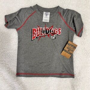 Rivalry Threads Gray & Red "Bulldogs" Kids T‑Shirt Georgia Bulldogs 🏈